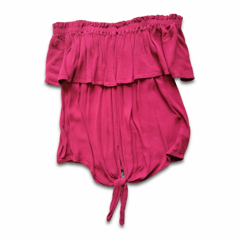 Express Over The Shoulder Burgundy Spring/Summer Tops Size XS